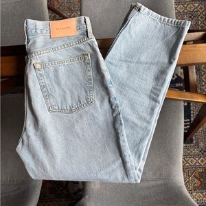 Everlane 90’s Cheeky Jean Size 26 Vintage Sunbleached Blue Ankle Length